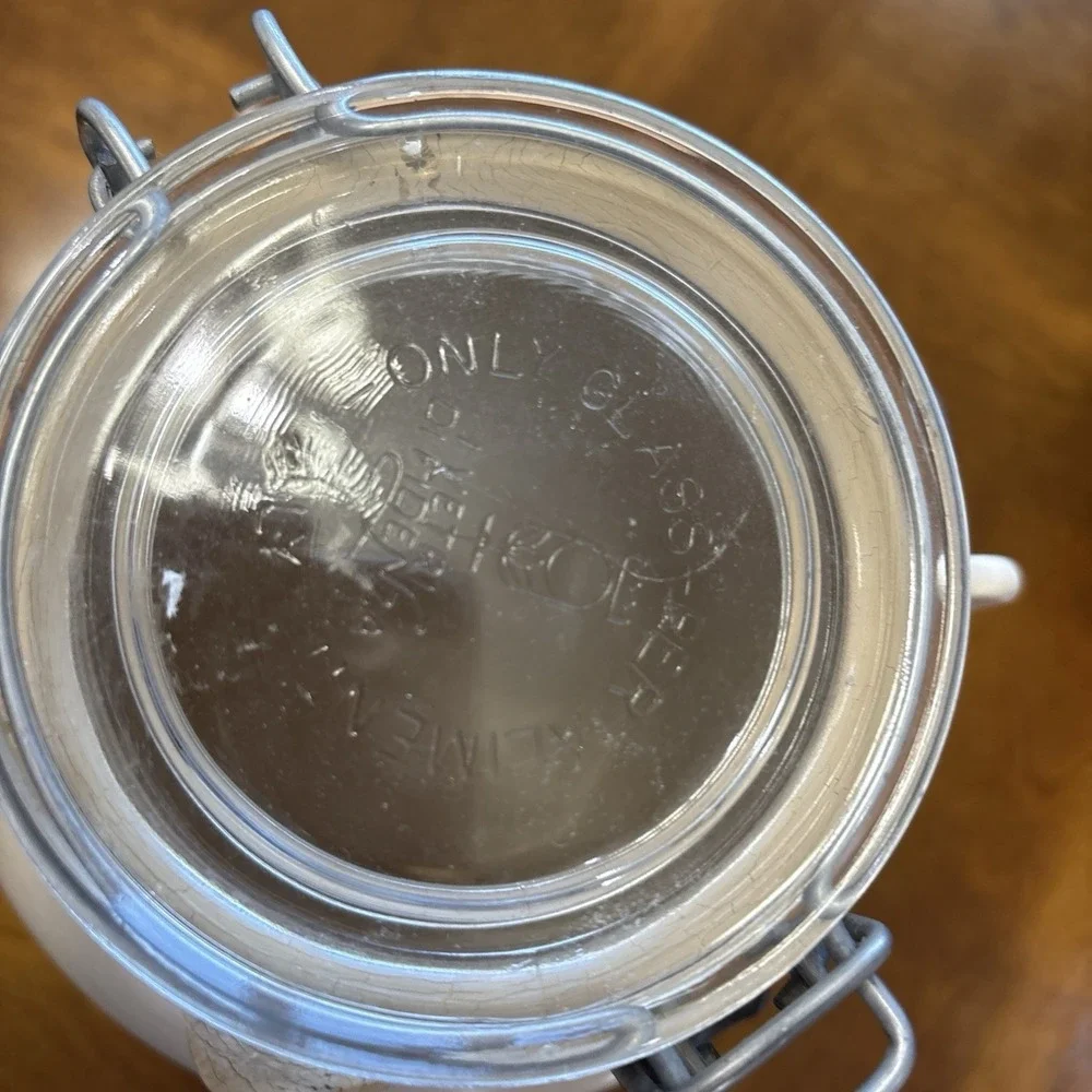 Golden Bay Dairy Milk K‎ jug By Shop Santa Ana CA USA With Spout & Glass Lid